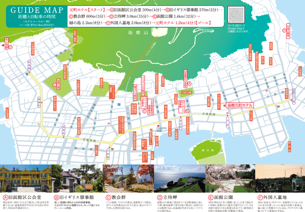 函館サイクリングマップ